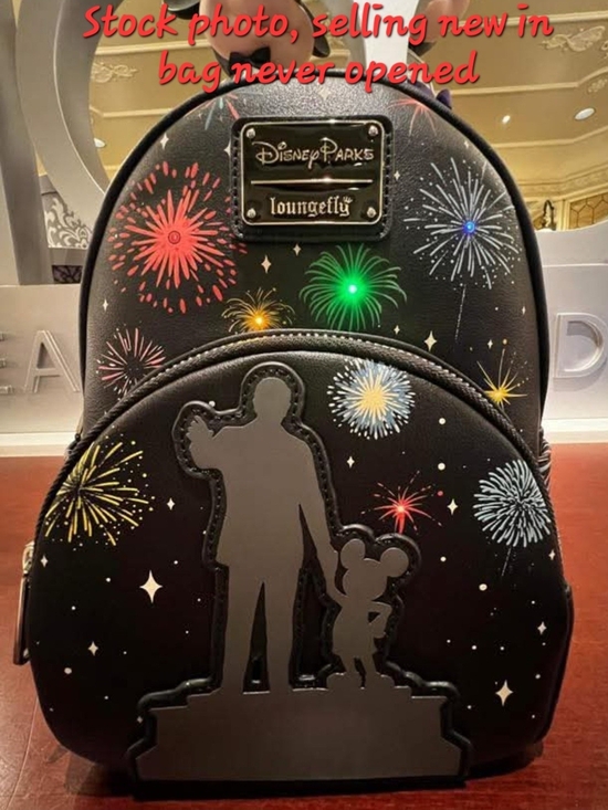 Loungefly Handbags - Disney Parks 100 Walt & Mickey Mouse Partners Light-Up Loungefly Mini Backpack